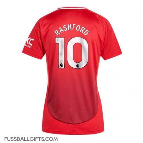 Manchester United Marcus Rashford #10 Fußballbekleidung Heimtrikot Damen 2024-25 Kurzarm